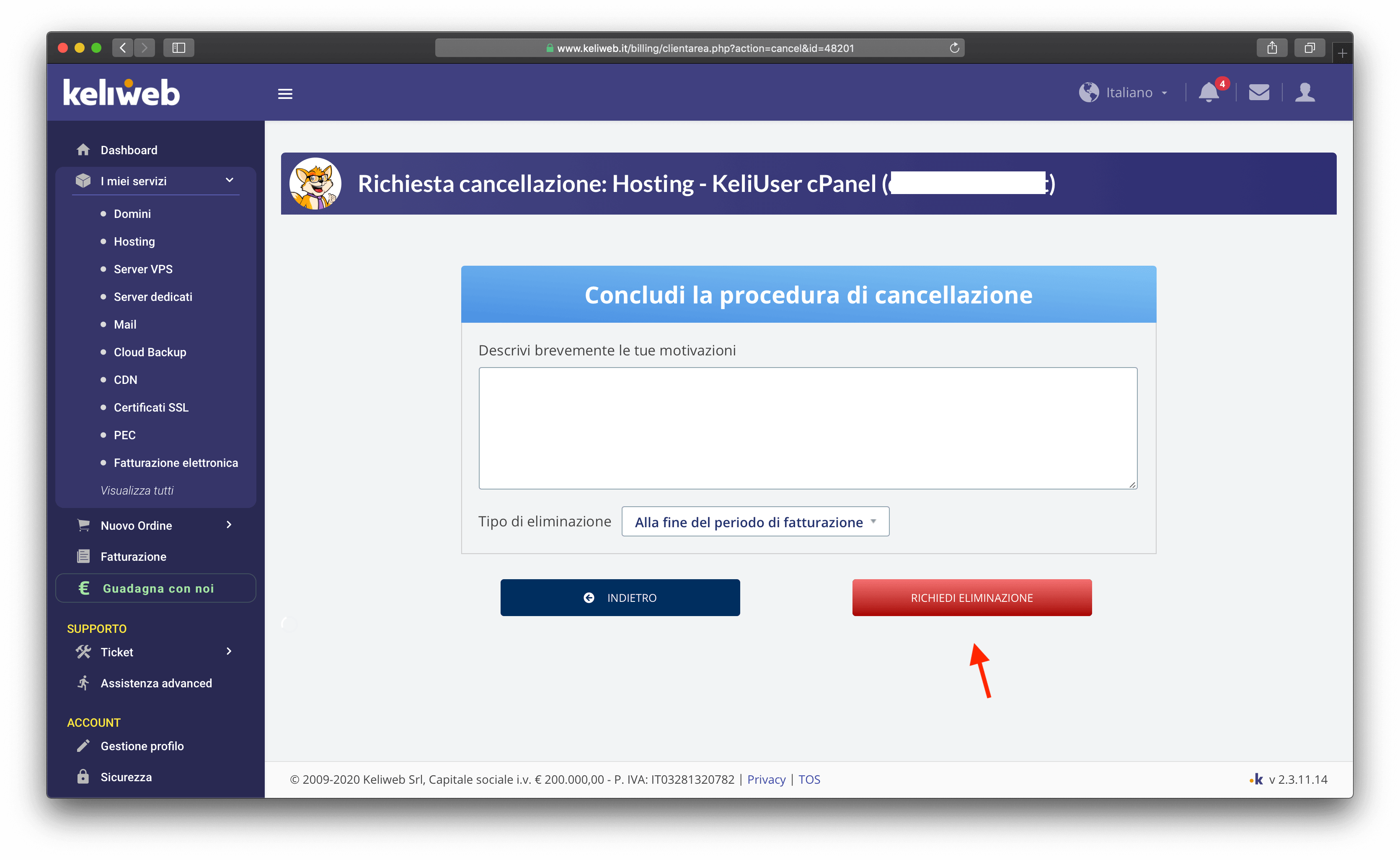 cancellazione-hosting cancellazione-hosting